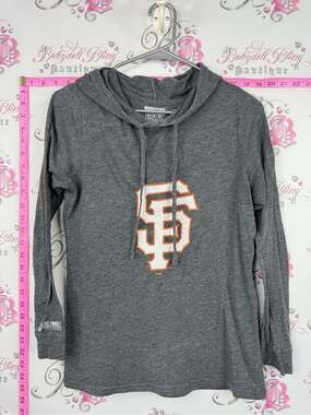 San Francisco Giants Women's Gray Long Sleeve Hooded Tee